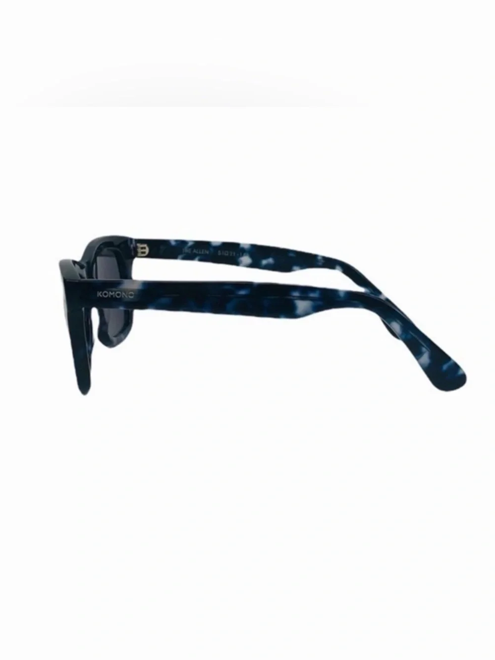 Komono Men's Sunglasses in Black Tortoiseshell with Dark Lenses